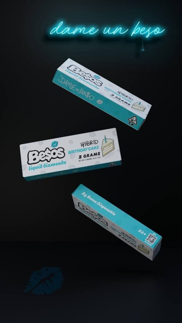 Besos Birthday Cake 2G Disposable