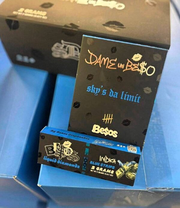 SDL X BESOS BLUE STRIPS THC DISPOSABLES